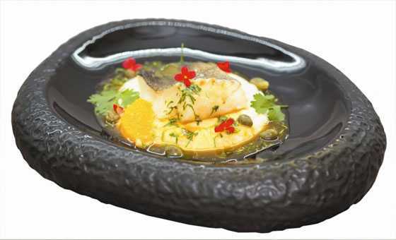 Посуда Черный базальт блюдо